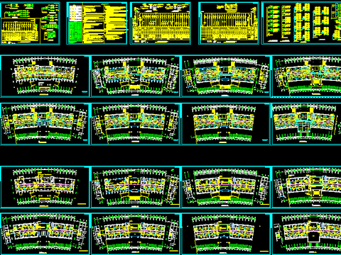  北方办公楼低压主结线系统设计cad施工图 