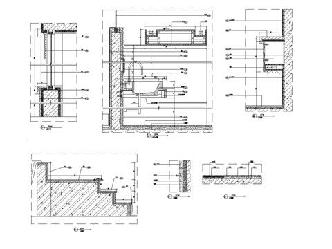  主卧卫生间节点大样 