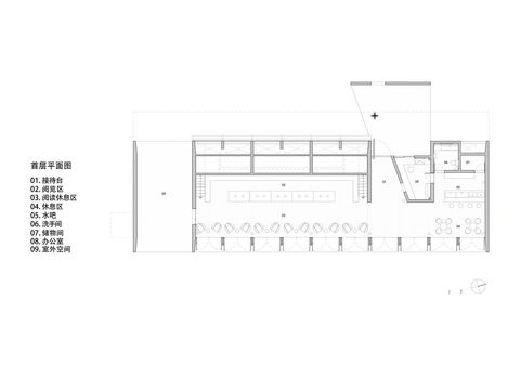  公益图书馆cad施工图 
