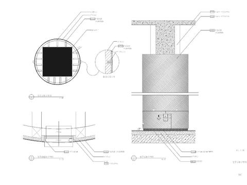  柱子标准细部节点大样图 