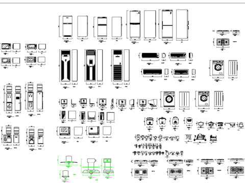  室内平立面cad图库 