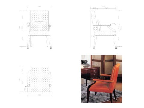  椅子cad大样图 