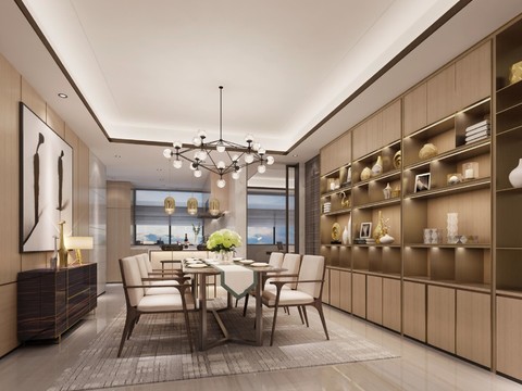  华润置地温州滨江样板间cad施工图 