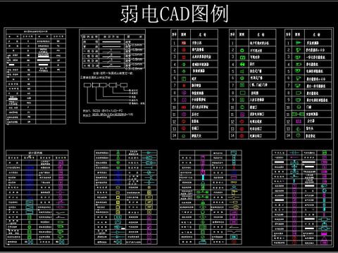  弱电CAD图例 