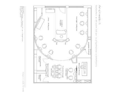  美發(fā)店平面圖cad施工圖 