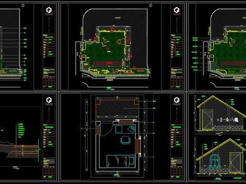  幼儿园室外cad施工图 