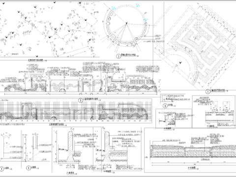  儿童迷宫cad施工图 