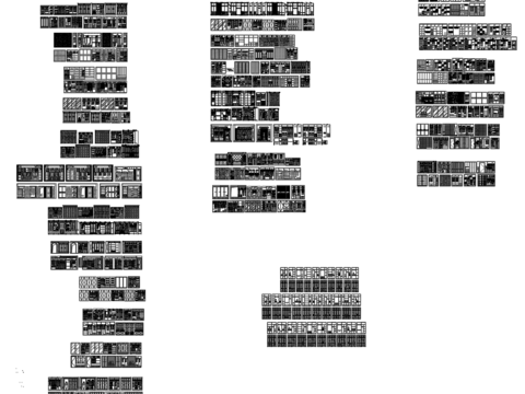  衣柜合集CAD图库 