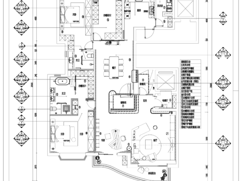 室内家装cad平面图 
