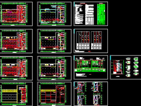  大学食堂电气CAD施工图 