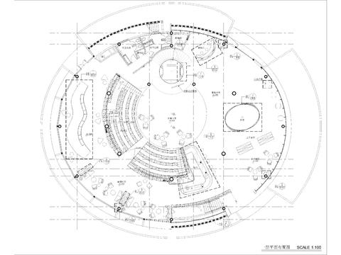  2520㎡售楼处cad平面图 