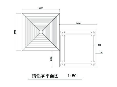  情侣亭CAD节点大样 