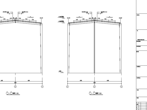  12米跨度工程节点大样 