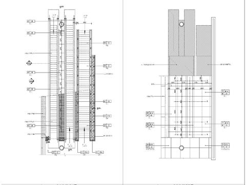  扶梯通用节点cad大样图 