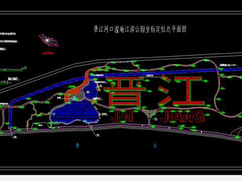  道路綠化cad施工圖 