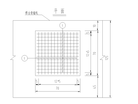  桥台支座垫石节点大样 