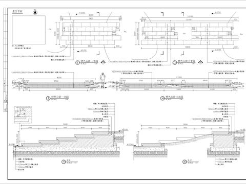  特色花岗岩台阶细部节点大样 