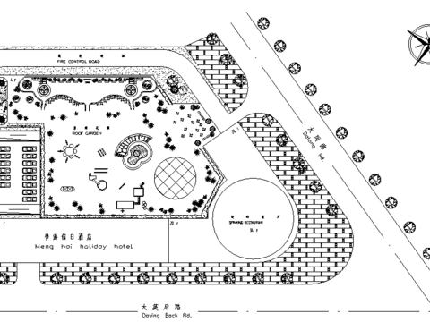  梦海假日酒店CAD平面图 