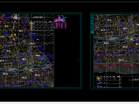  综合服务区控制性规划图 