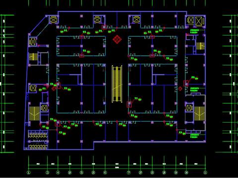  服装城室内设计装修cad图 