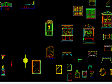  室内装修cad图库 