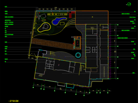  幼儿园室外设计cad施工图 