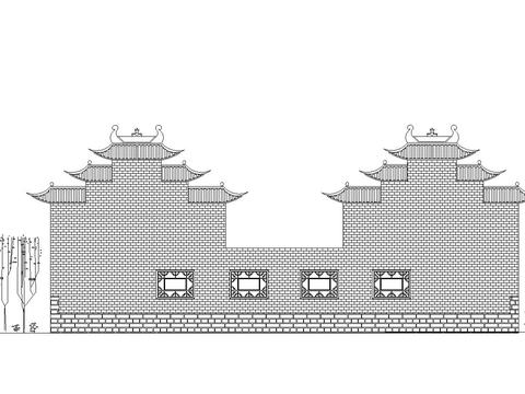 回族建筑CAD施工圖 