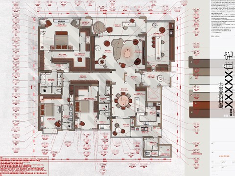 配色系彩平图（PS源文件+CAD+阴影插件+PS配色系列） 