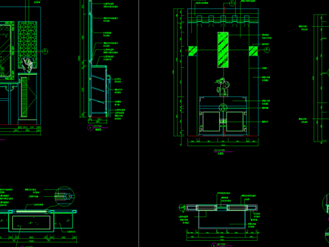  室内玄关cad图库 