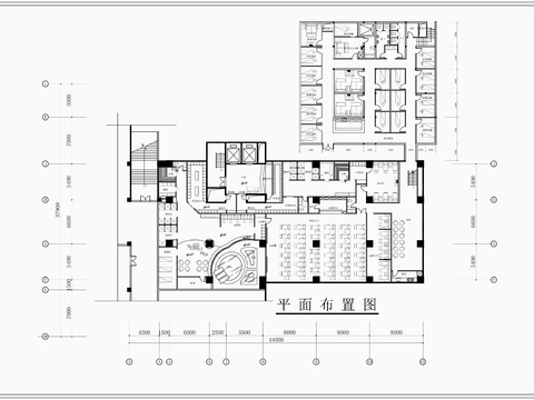 1260㎡汤泉水疗洗浴中心CAD施工图 