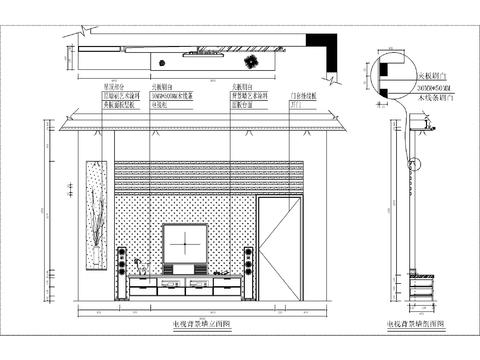  衣柜书桌立面全套cad图库 