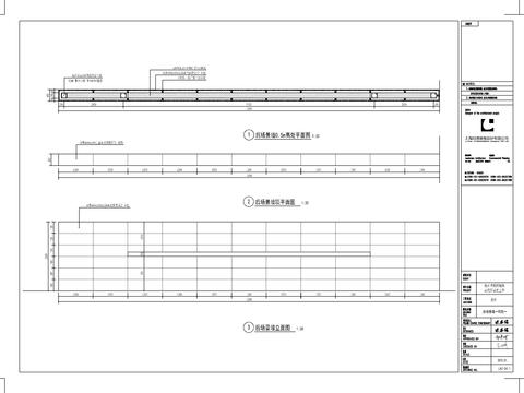  现代对景景墙cad大样图 