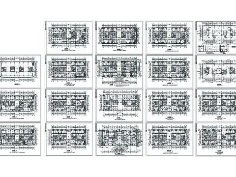  某人民医院建筑CAD施工图 