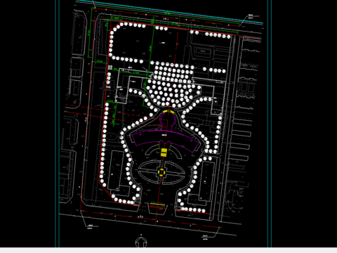  政府规划cad总平面图 