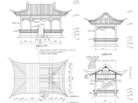  水榭cad大样图 