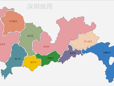  深圳地图cad图库(带PSD文件） 