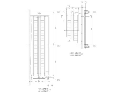  商场自动扶梯cad大样图 