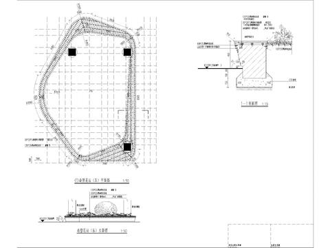  景观花坛及楼梯踏步CAD节点大样 