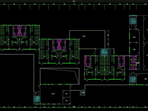  幼儿园建筑室内cad施工图 