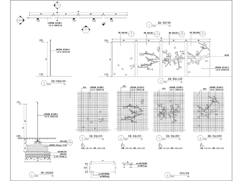  不锈钢通用景墙cad大样图 