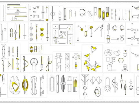  现代壁灯CAD施工图 
