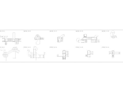  儿童游乐设施平面节点大样 