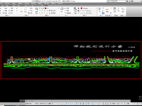  小区环境规划景观cad平面图 