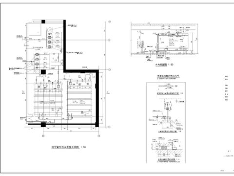  生活泵房cad大样图 
