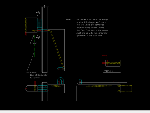  发动机部分零件节点大样 