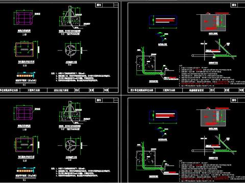  车检抓拍机节点大样 
