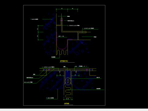  地坪伸缩缝CAD施工图 