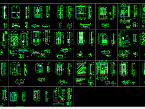  室内玄关CAD图库 