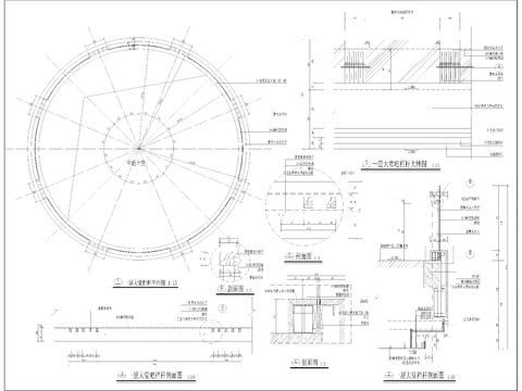  大理石包圆柱cad大样图 