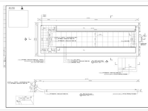  特色居住区入口水景细部CAD施工图 